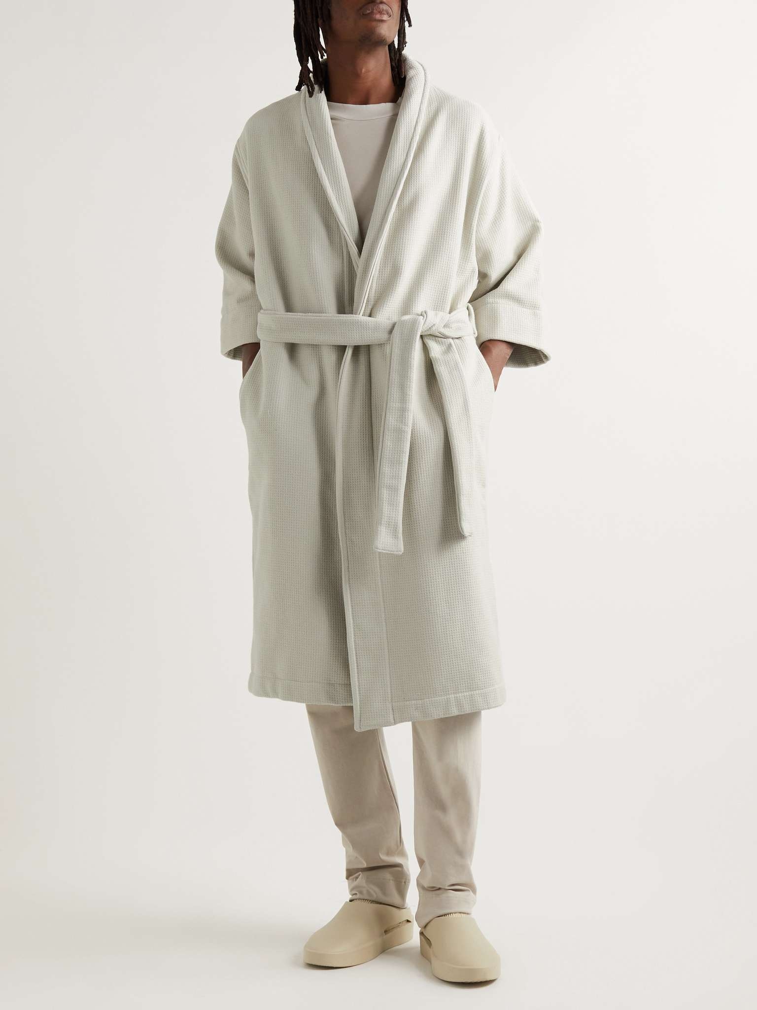 Waffle-Knit Cotton Robe - 2