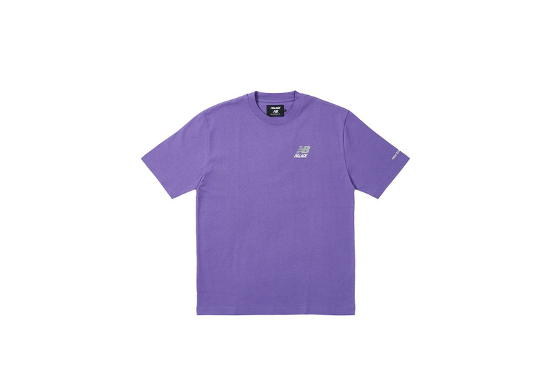 PALACE NEW BALANCE LOGO T-SHIRT PURPLE - 1