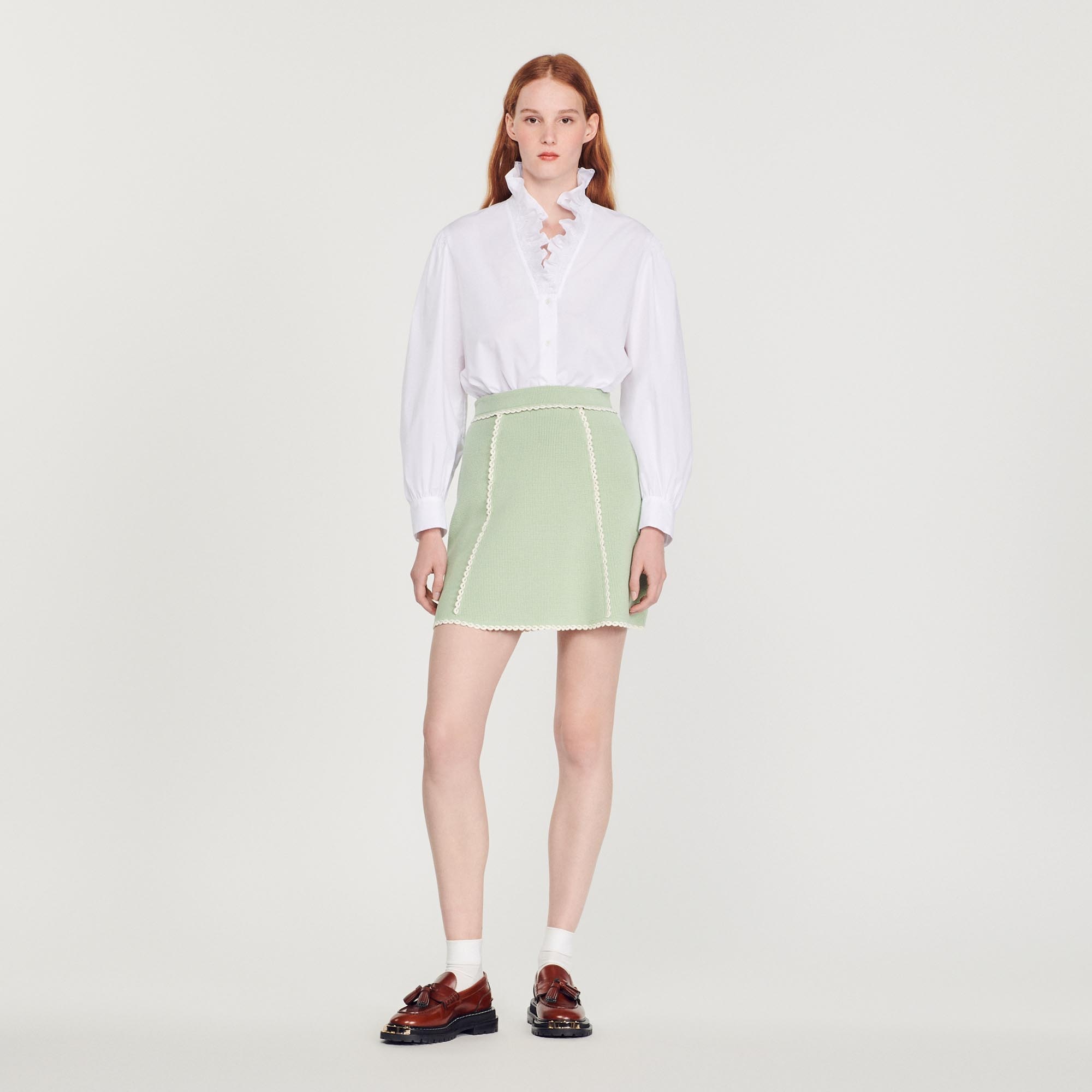 A-line knit skirt - 3