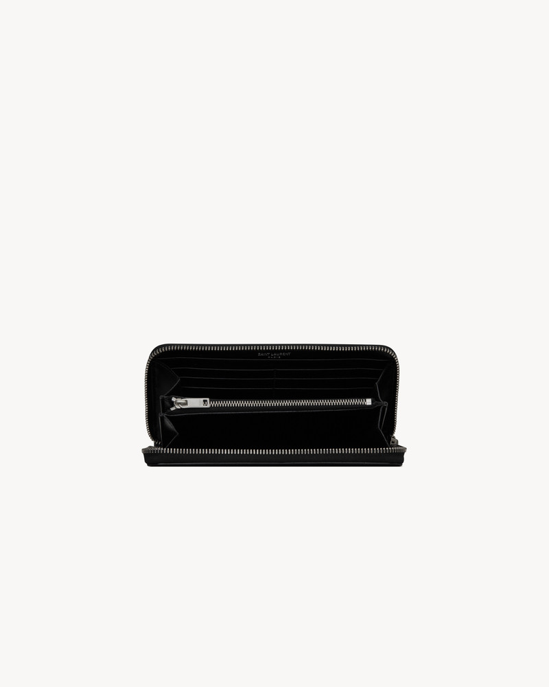 TINY CASSANDRE ZIP-AROUND WALLET IN MATTE LEATHER 4