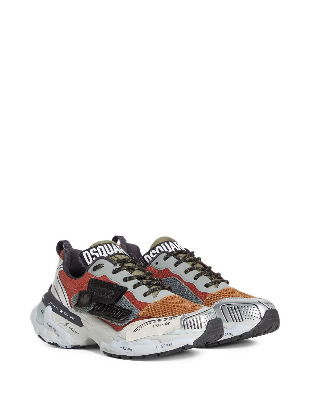 lace-up sneakers - 2