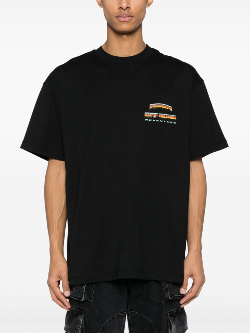 logo-print cotton T-shirt - 3