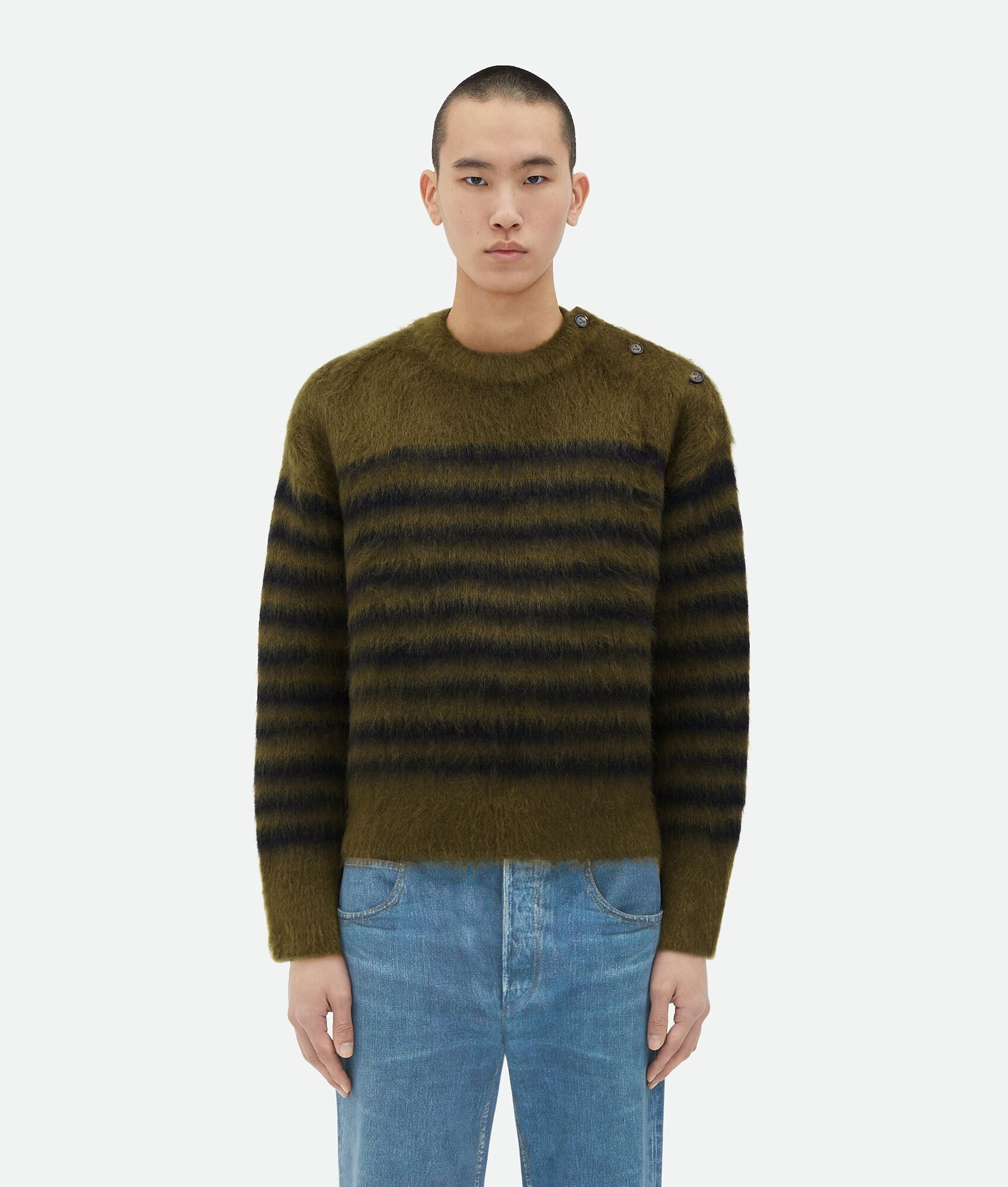 Heavy Marinière Mohair Sweater - 1