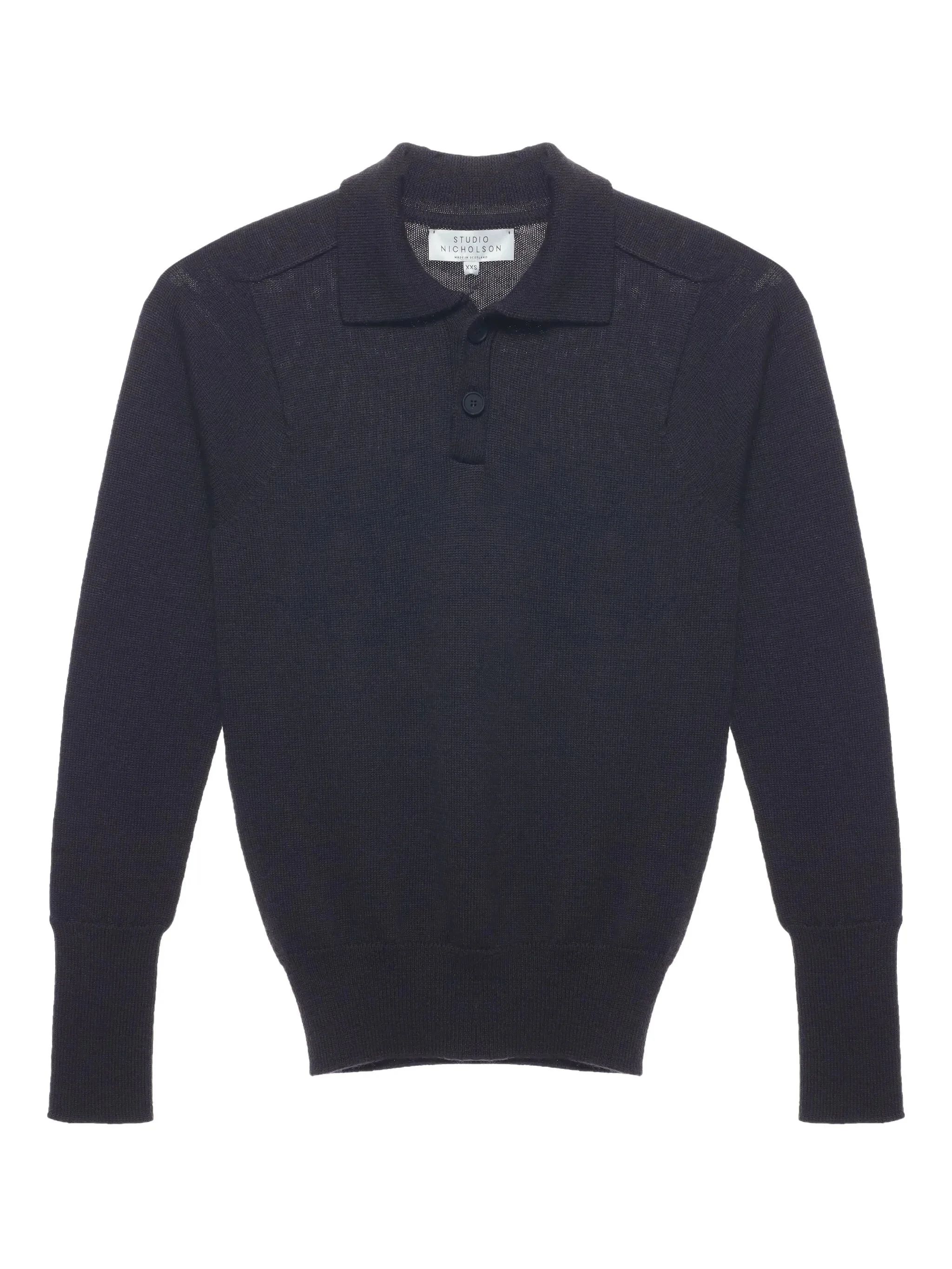 Studio Nicholson Sark Polo Two-button Jumper - 1