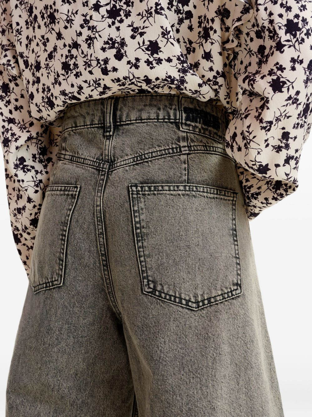 twisted-seam barrel jeans - 5