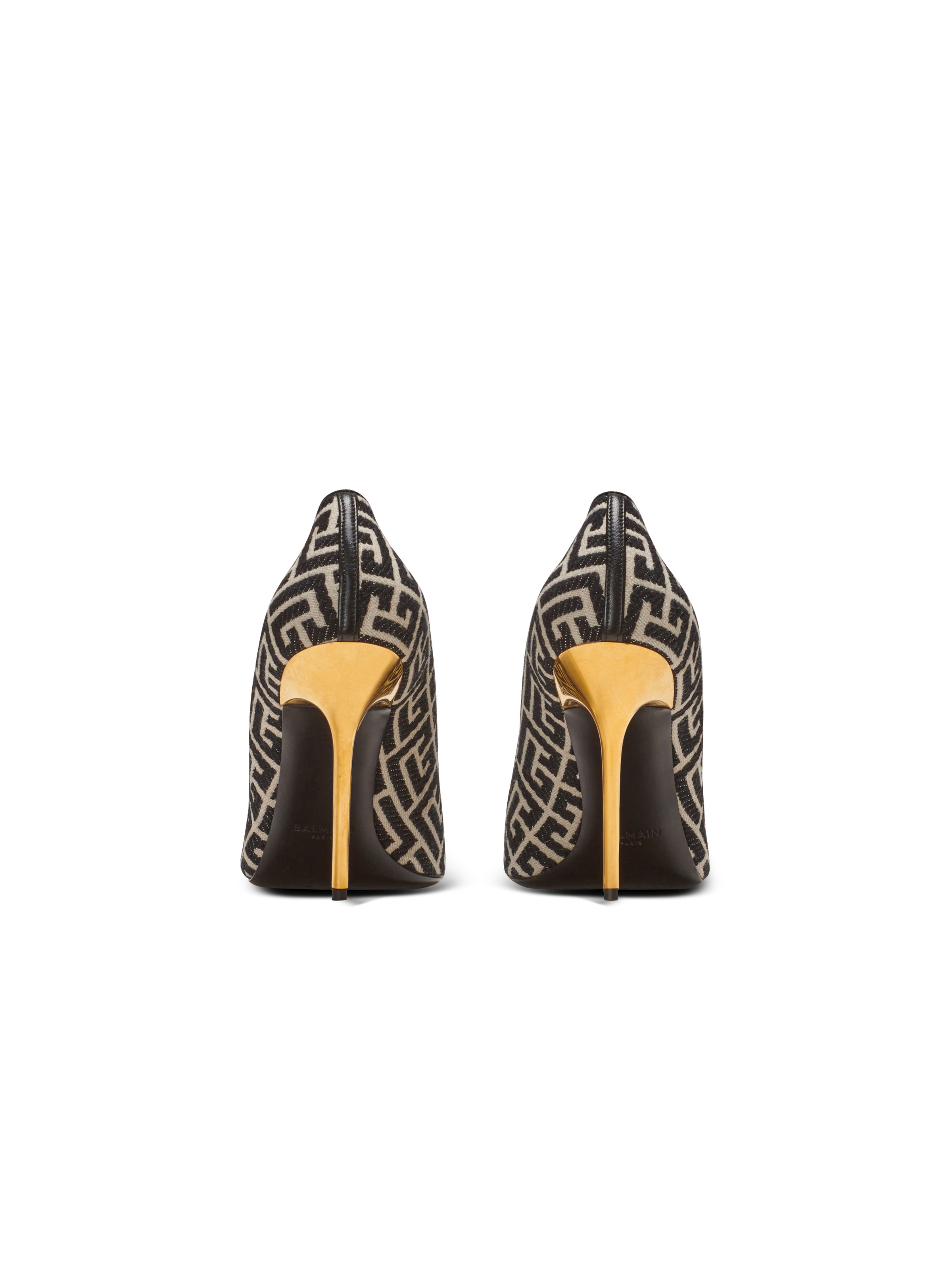 Ruby stilettos with jacquard monogram - 4