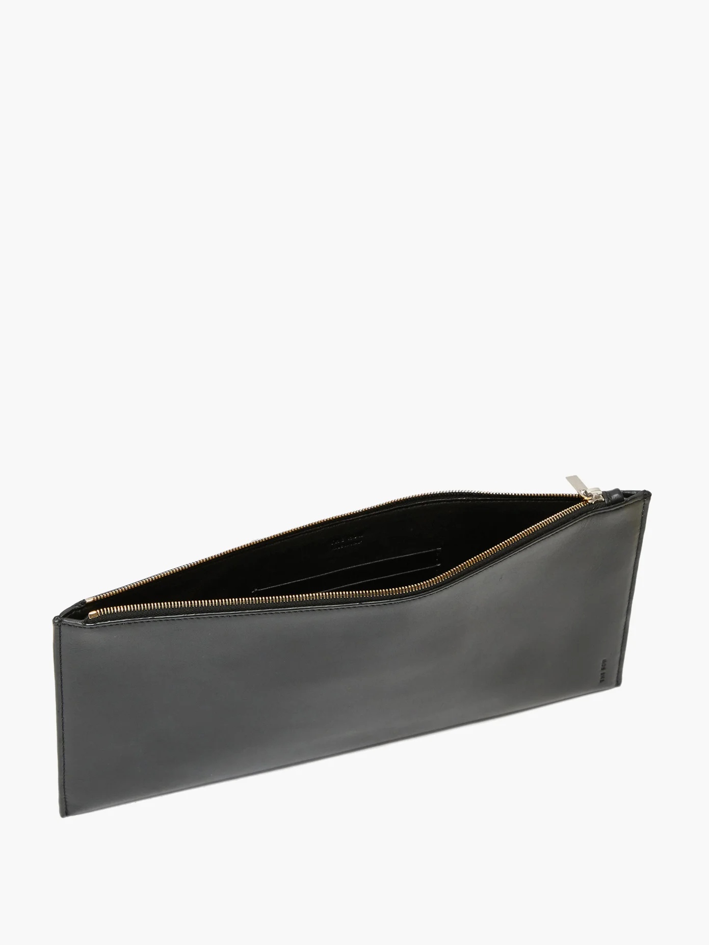 Flat rectangular leather clutch bag - 6