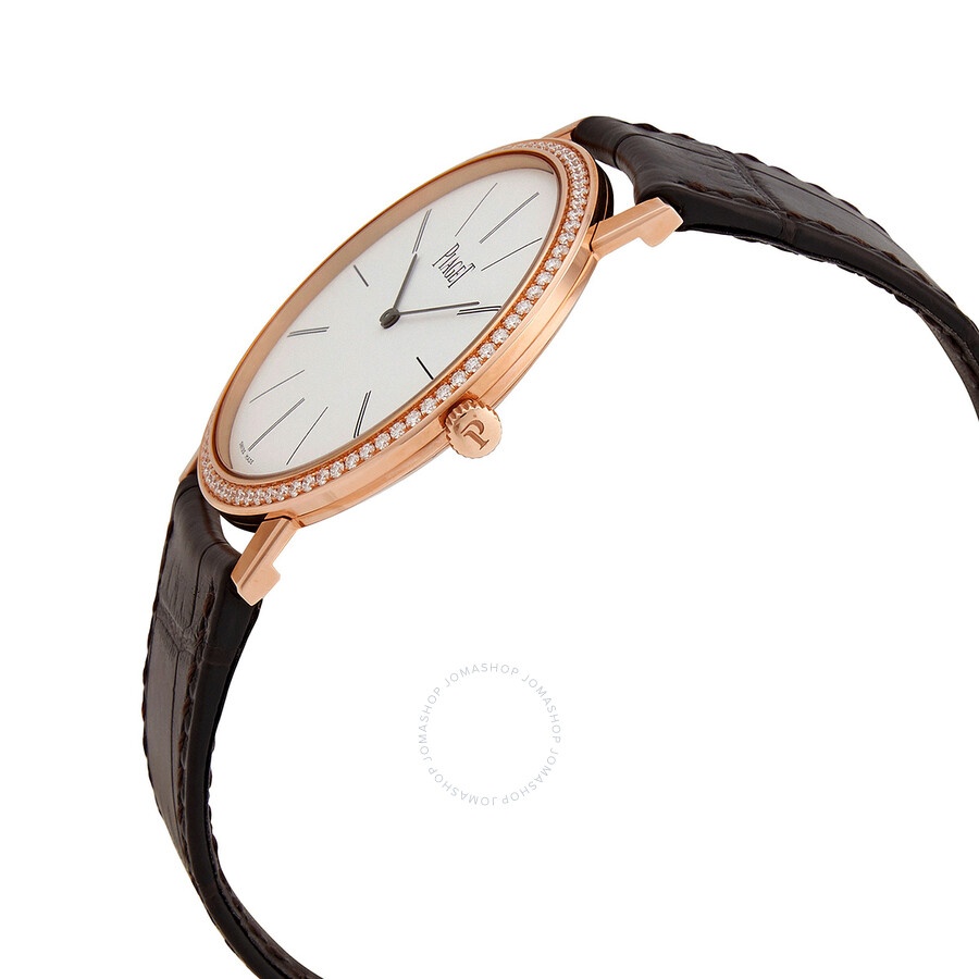 Piaget Altiplano White Dial Brown Alligator Leather Automatic Men's Watch GOA36125 - 2