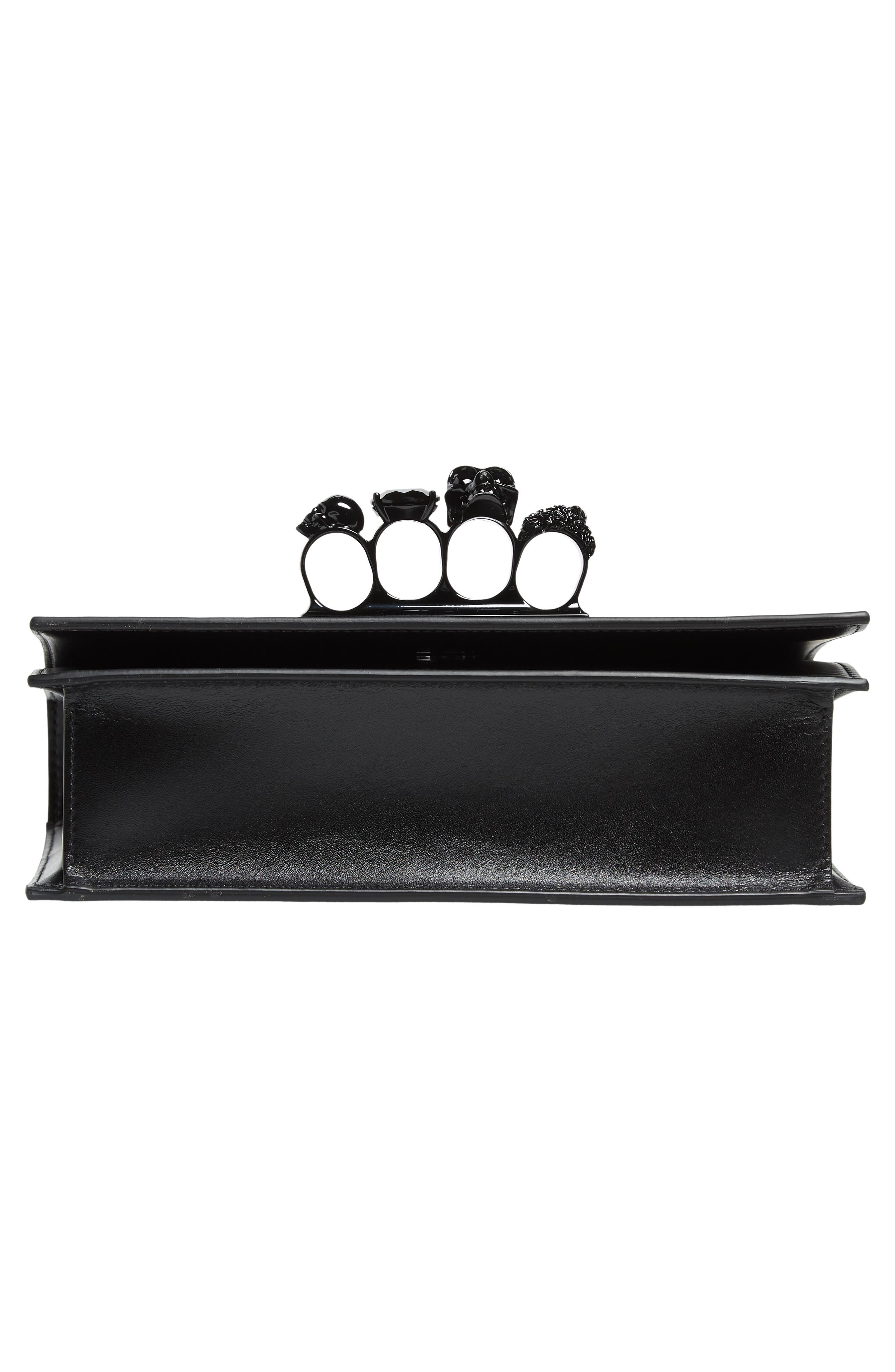 Alexander McQueen Blackout Leather Crossbody Knuckle Bag at Nordstrom - 7