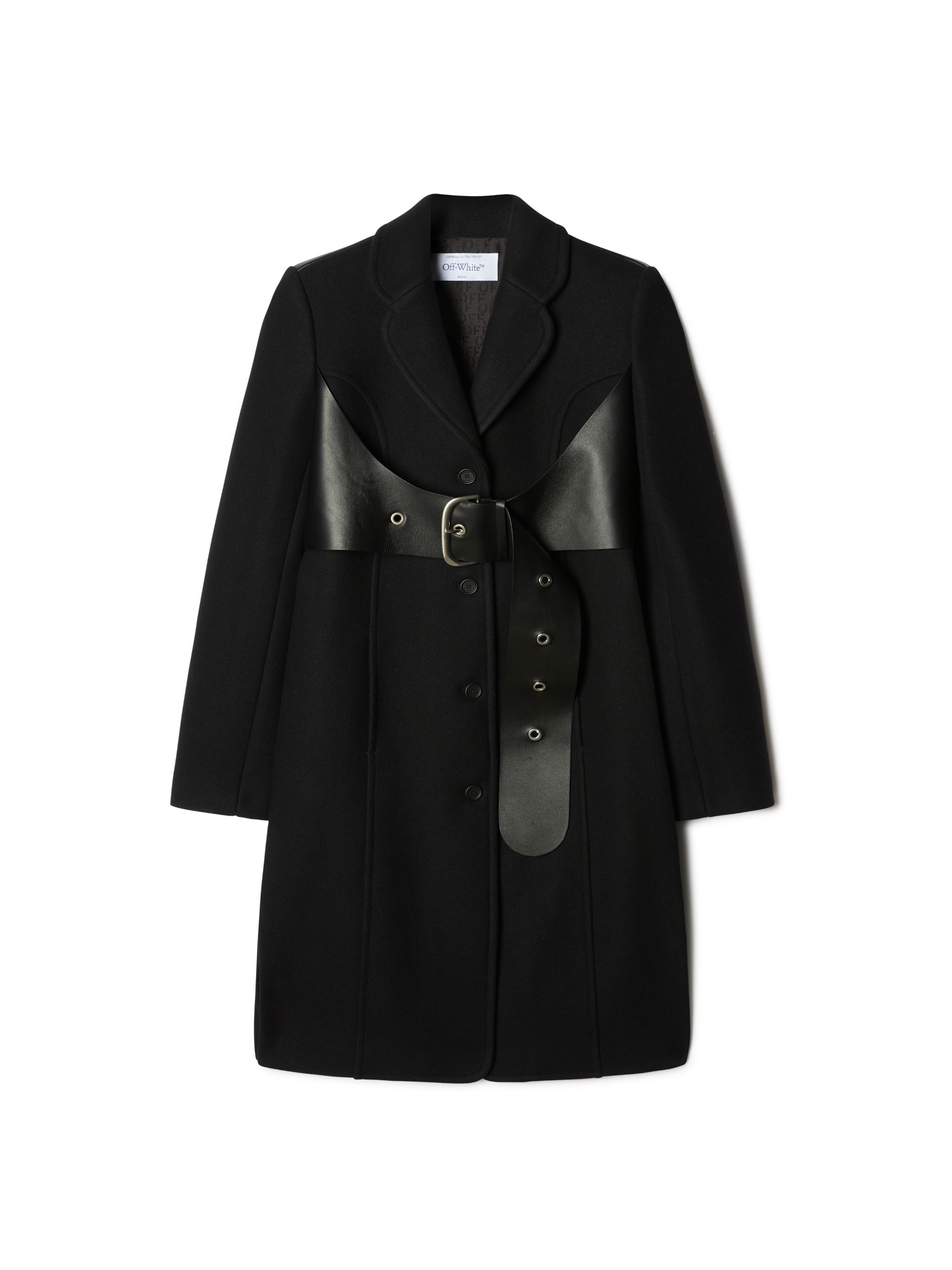 Brushed Wo Belt Coat - 1