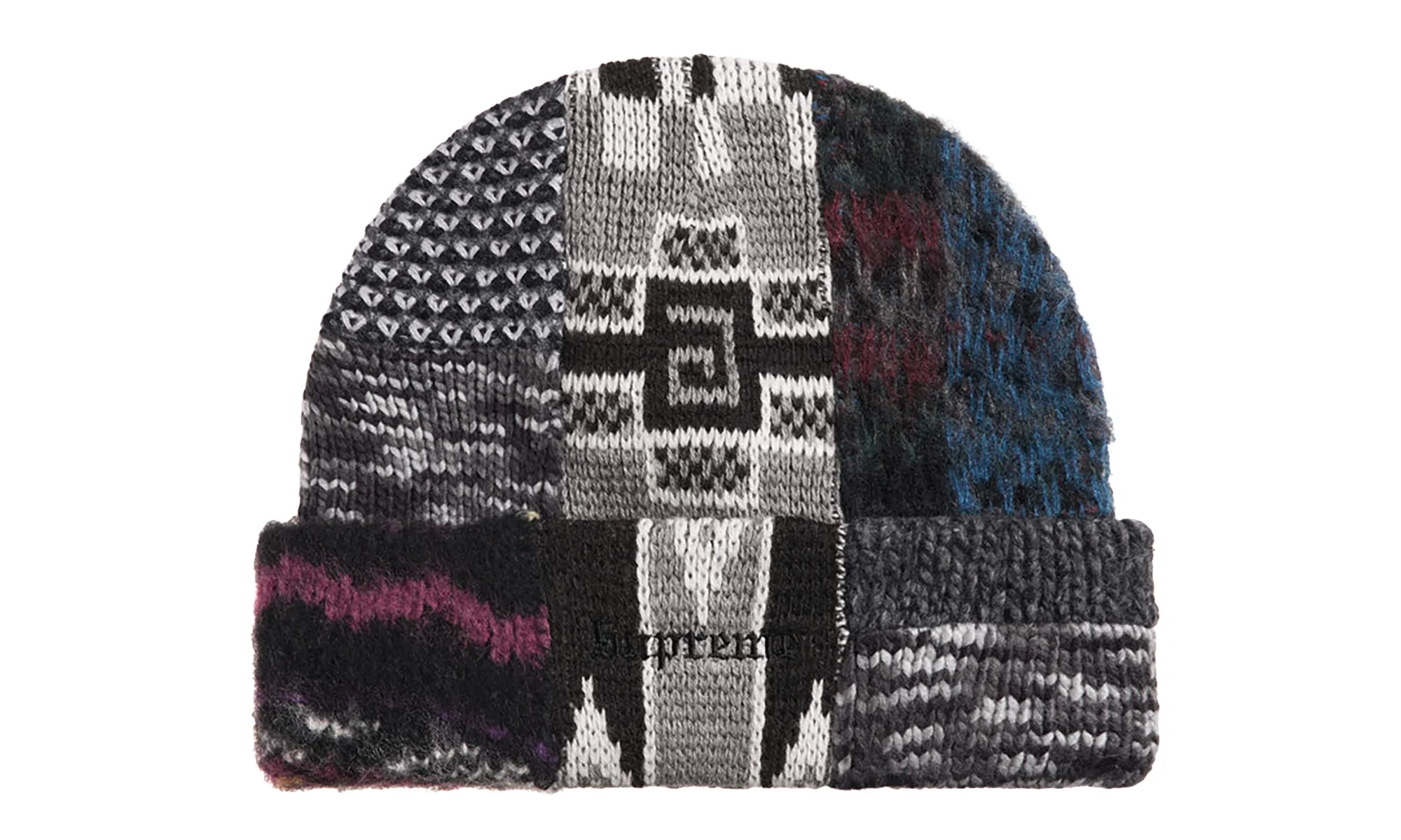 Patchwork Beanie "SS26 - Black" SU27643 - 1
