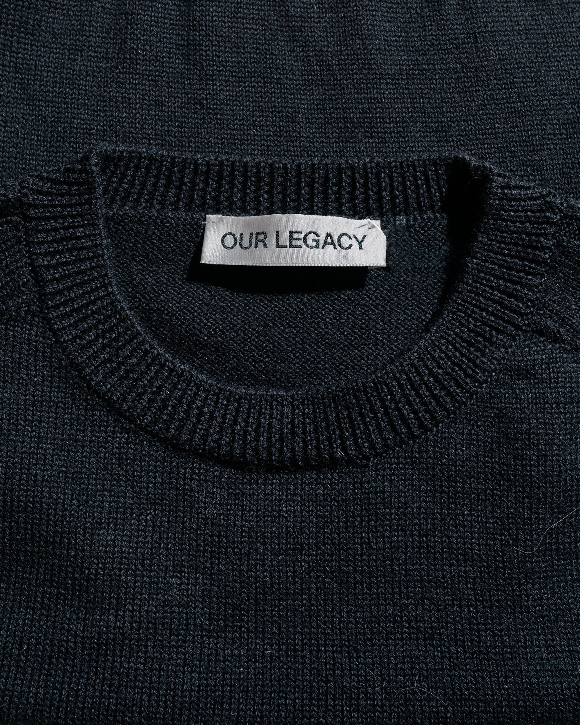 True Roundneck Off Black Rustic Merino - 5
