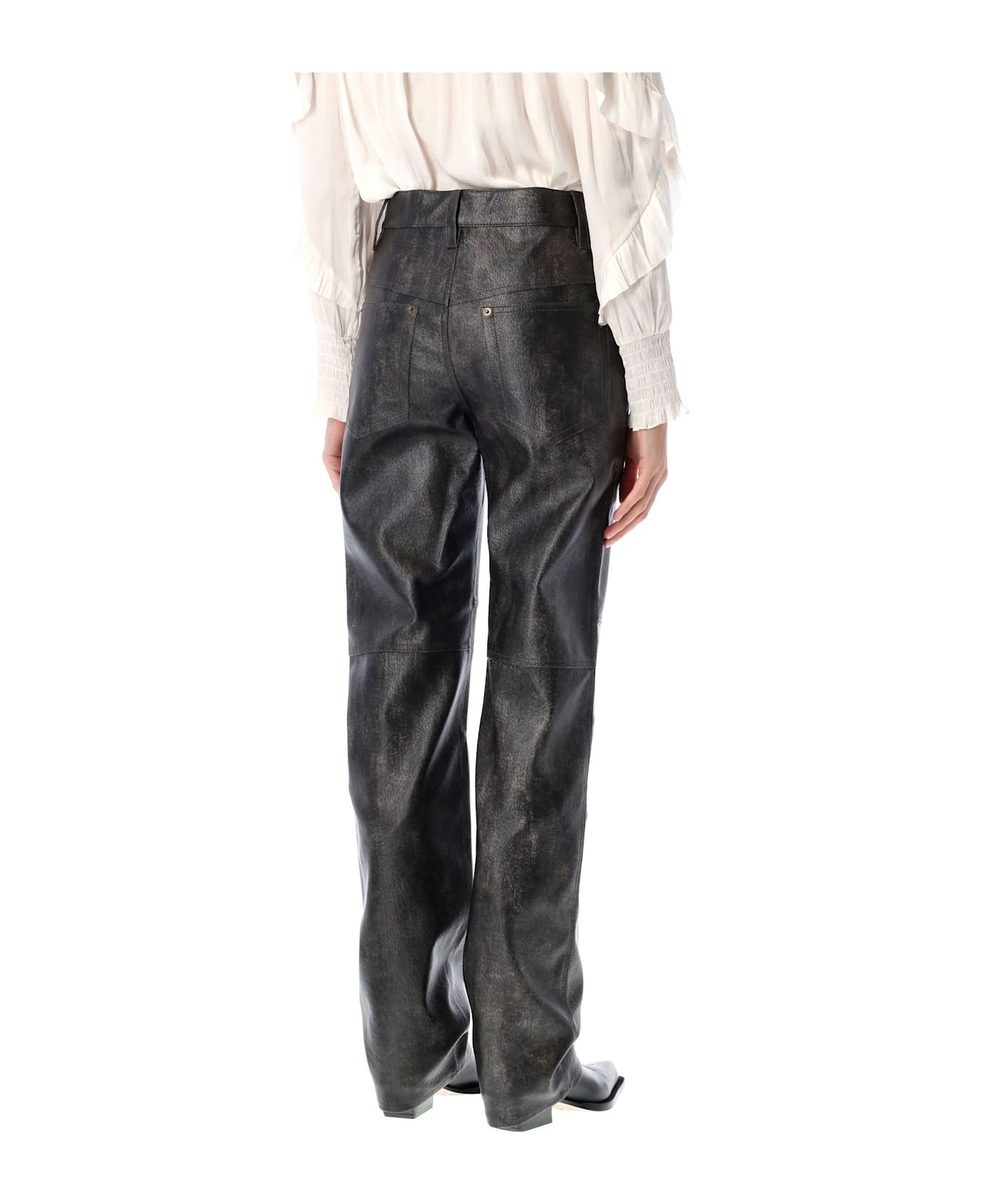 Coralea Faux Leather Pants - 2