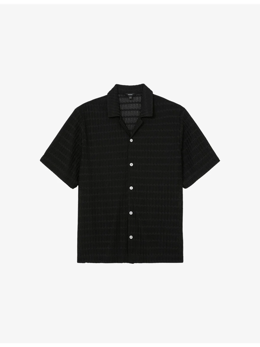 Sid Short-Sleeved Crochet Shirt - 1
