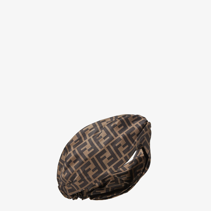 Brown silk bandeau top 1