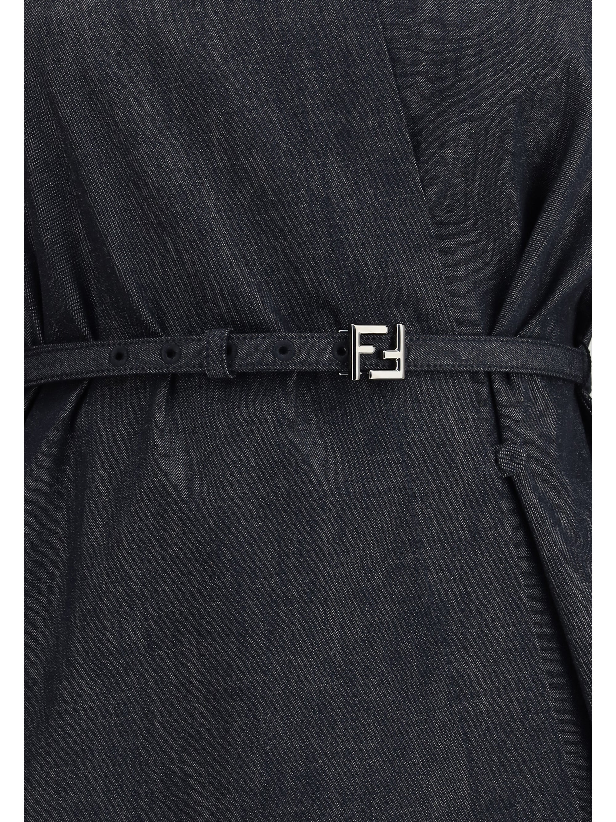Fendi Women Chambray Dress - 3