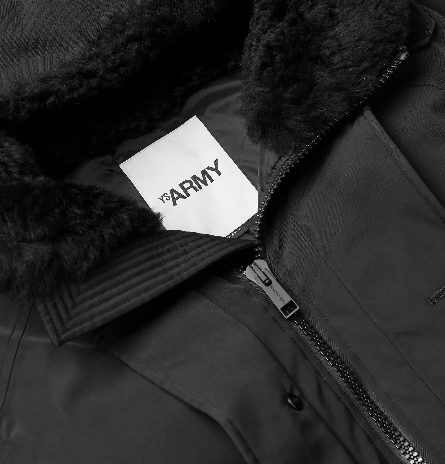 Army Shearling-Trimmed Shell Hooded Down Parka - 5