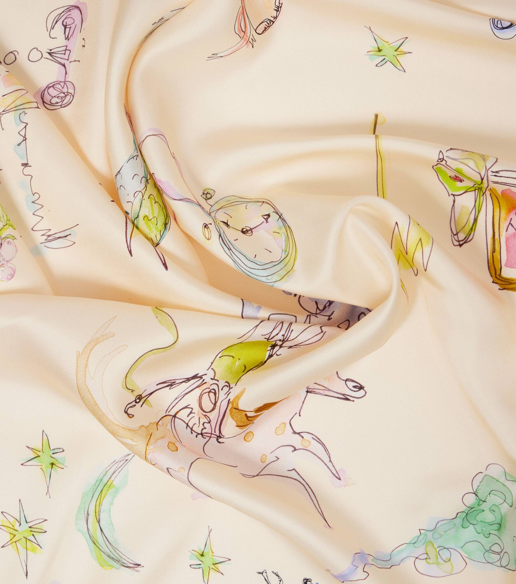 Court printed silk scarf - 3