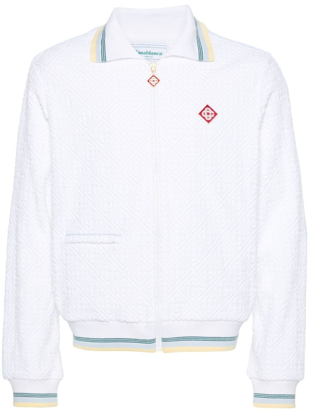 monogram-jacquard tracksuit jacket - 1