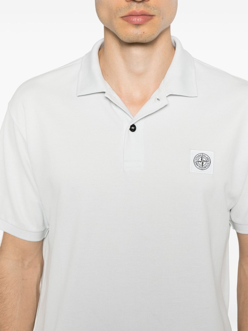 Compass-motif polo shirt - 4