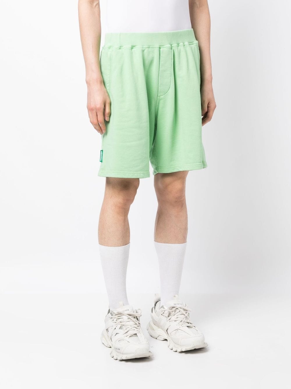 logo-print cotton shorts - 3