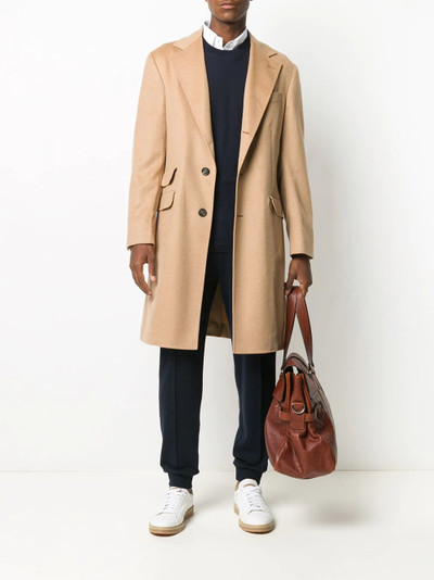 Brunello Cucinelli single-breasted coat outlook