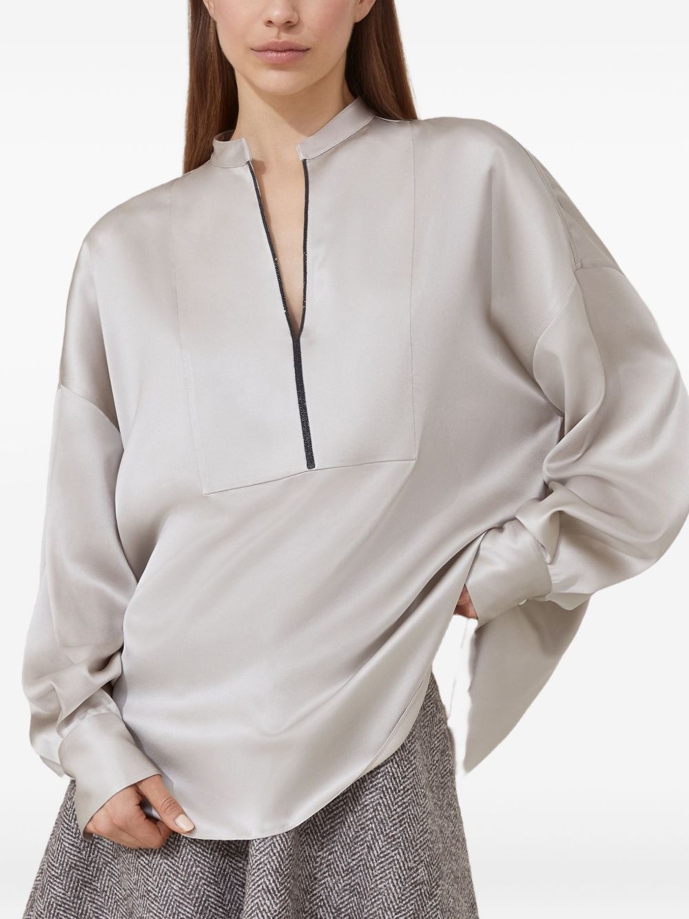 balloon-sleeve blouse - 3