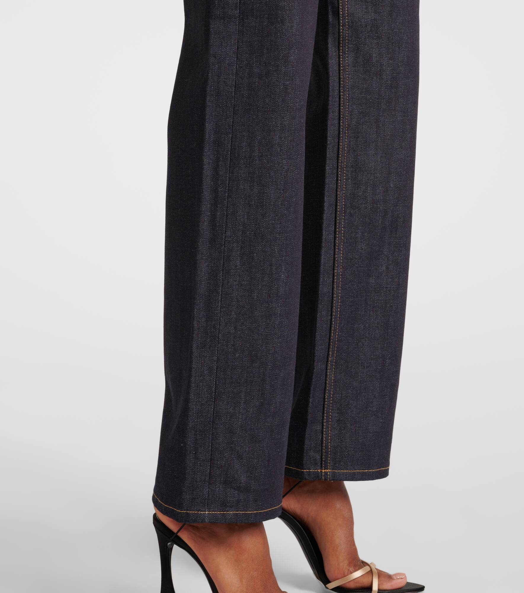 Mid-rise straight jeans - 5