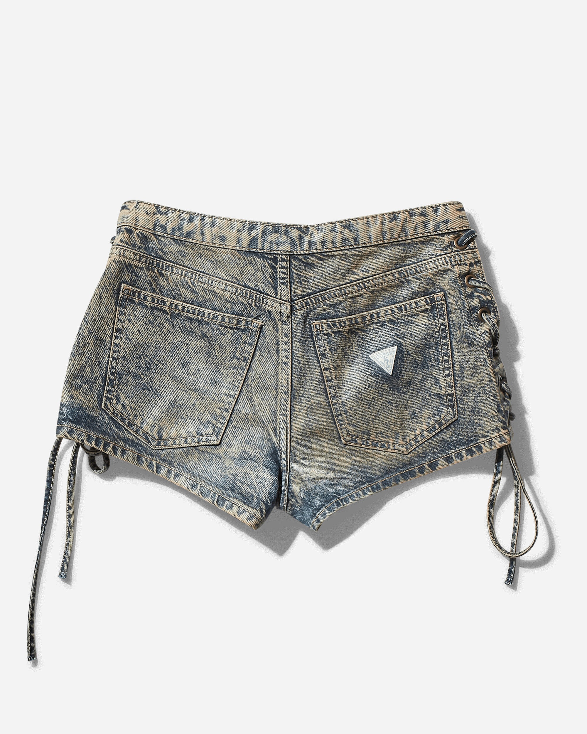 Women's Coated Denim Shorts Heavy Stone Wash - 2