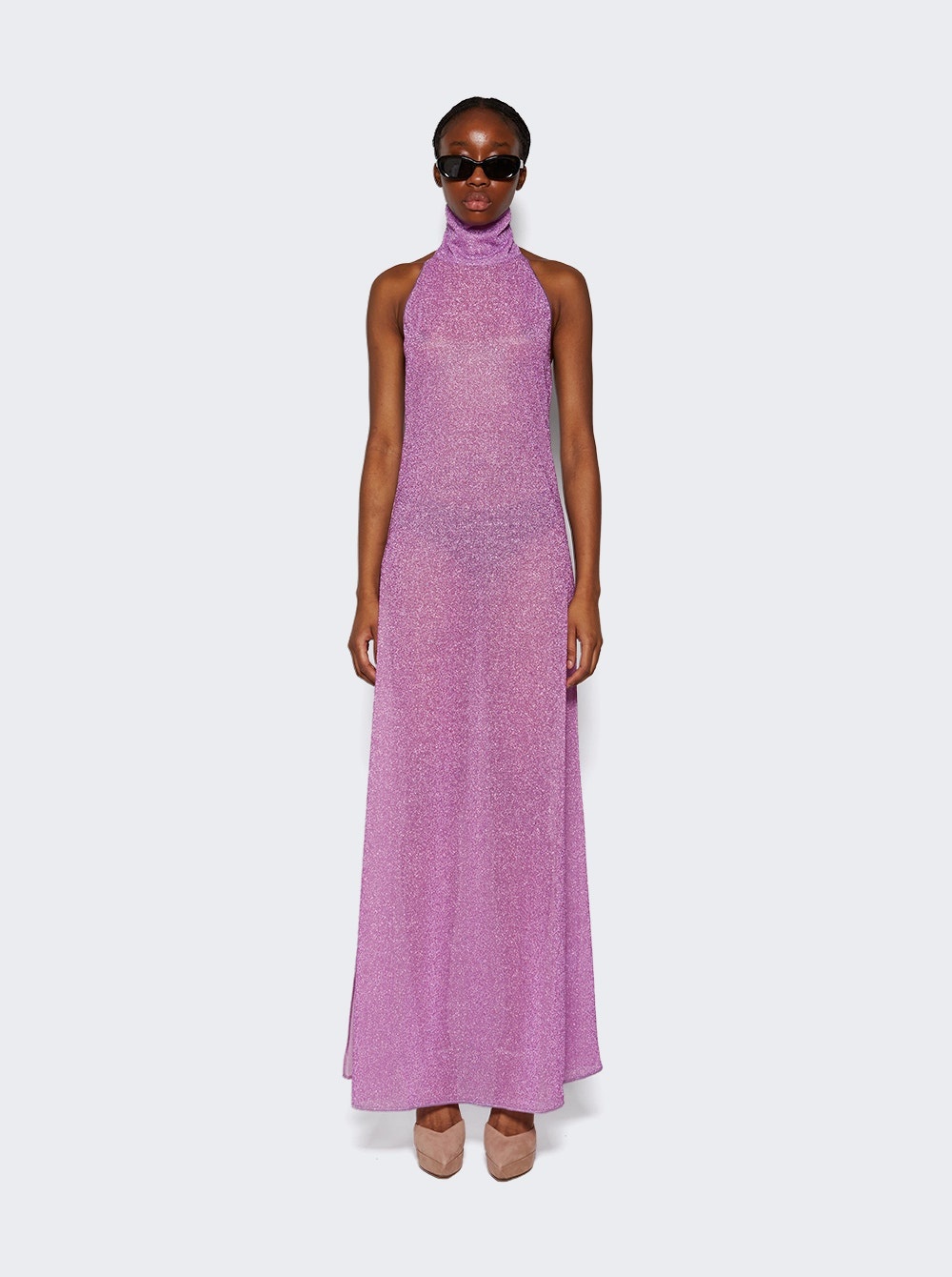 Turtleneck Dress Lilac - 3