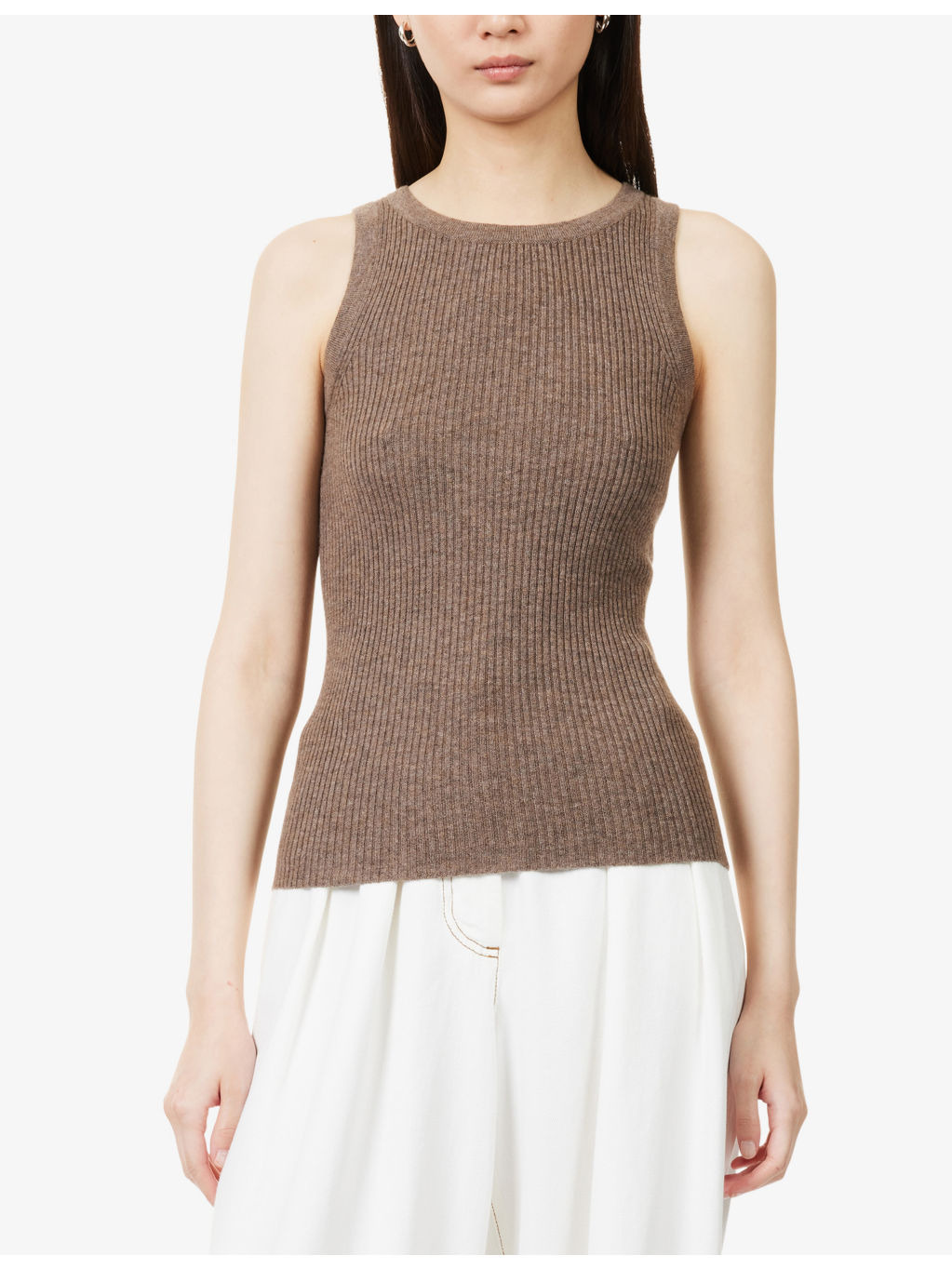Cipri Ribbed Wool and Cashmere-Blend Vest - 3