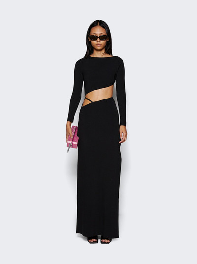 GCDS Bling Long Dress Black outlook