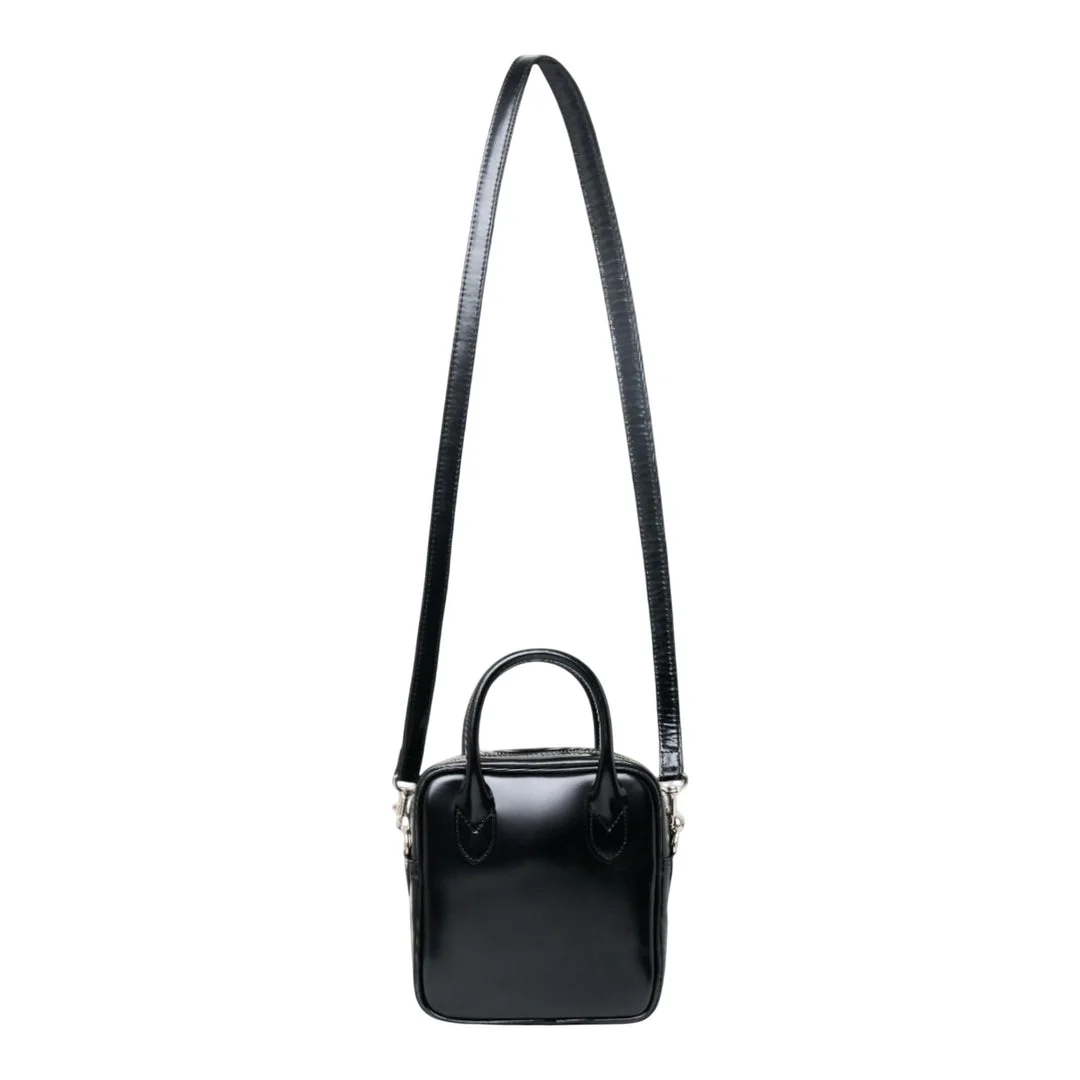 Black Square Sling Mini Bag - 1