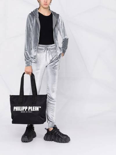 PHILIPP PLEIN logo-print large cotton tote bag outlook