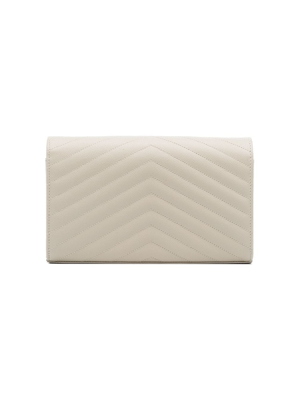 Monogram chevron-quilted chain wallet - 3