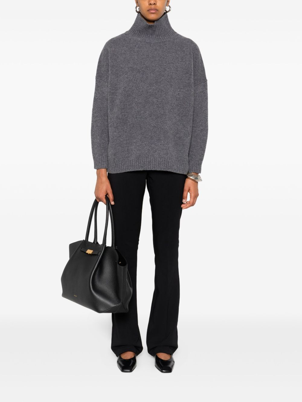 high-neck wool sweater - 2