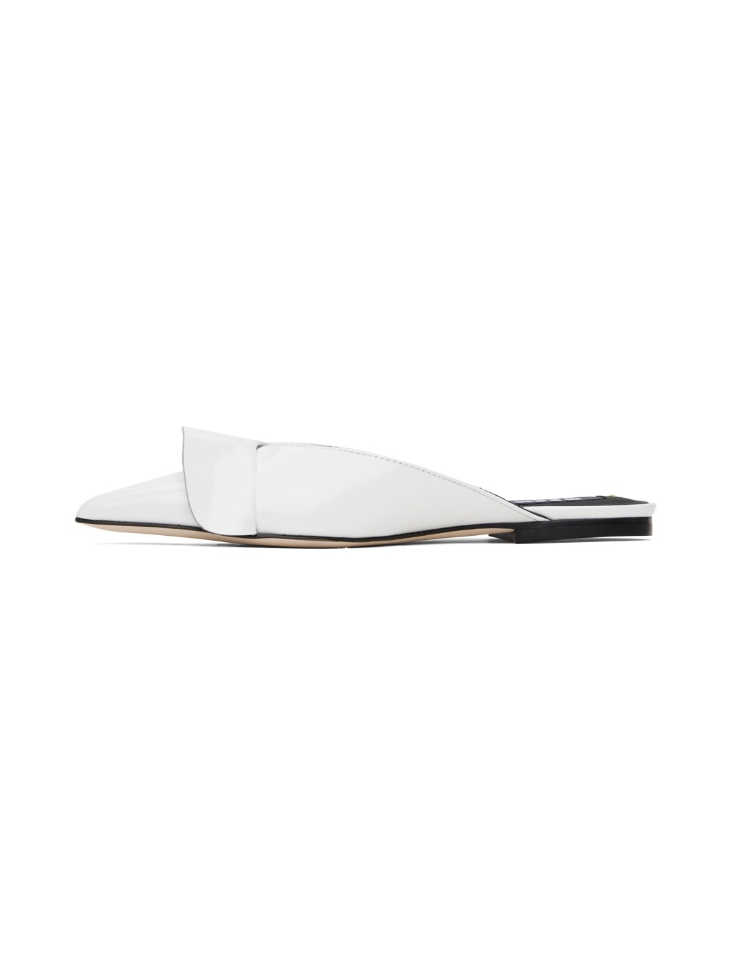 White Flat Mules - 3