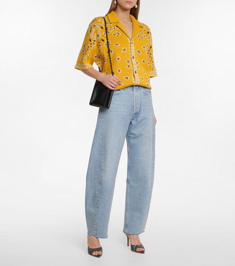 AGOLDE Luna high-rise barrel-leg jeans outlook