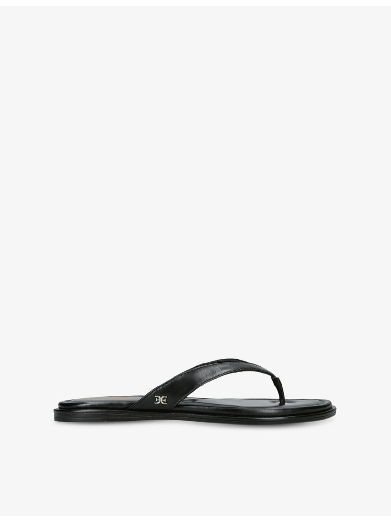 Remi Faux-Leather Flat Sandals 1