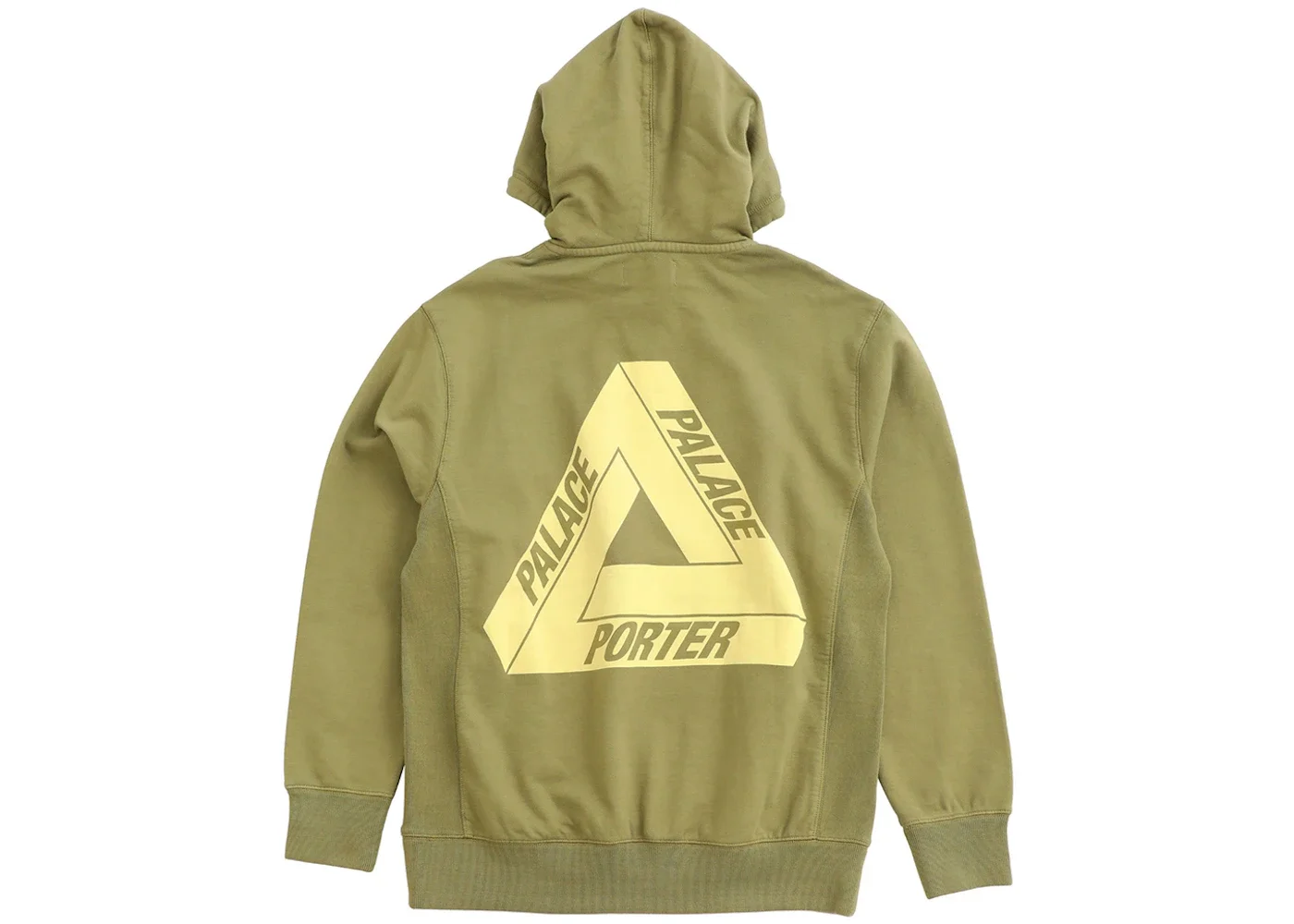 Palace x Porter Tri Ferg Hoodie Khaki - 1