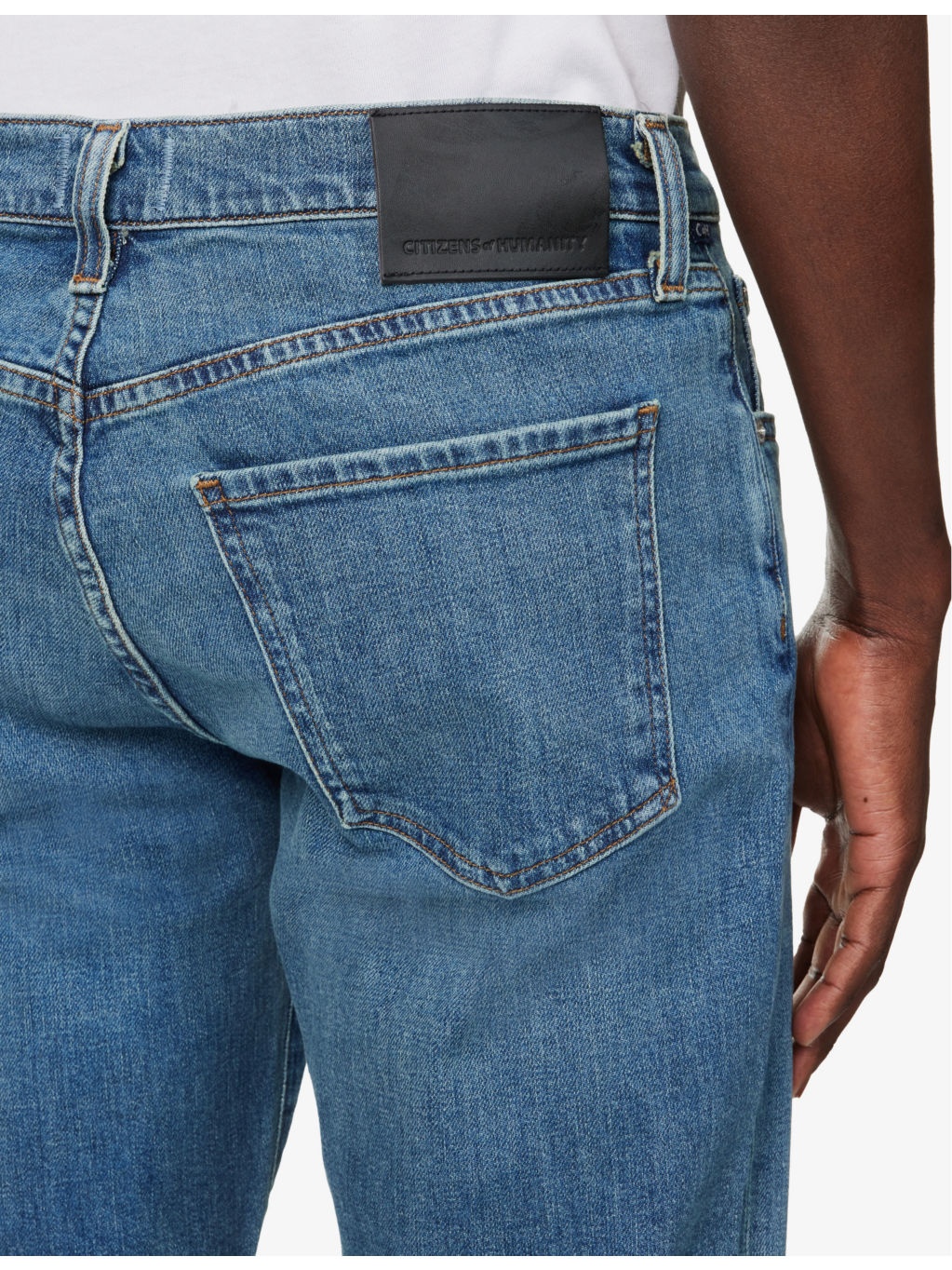 Elijah Brand-Patch Straight-Leg Relaxed-Fit Stretch-Denim Jeans - 5
