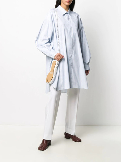 Maison Margiela long pinstripe shirt outlook