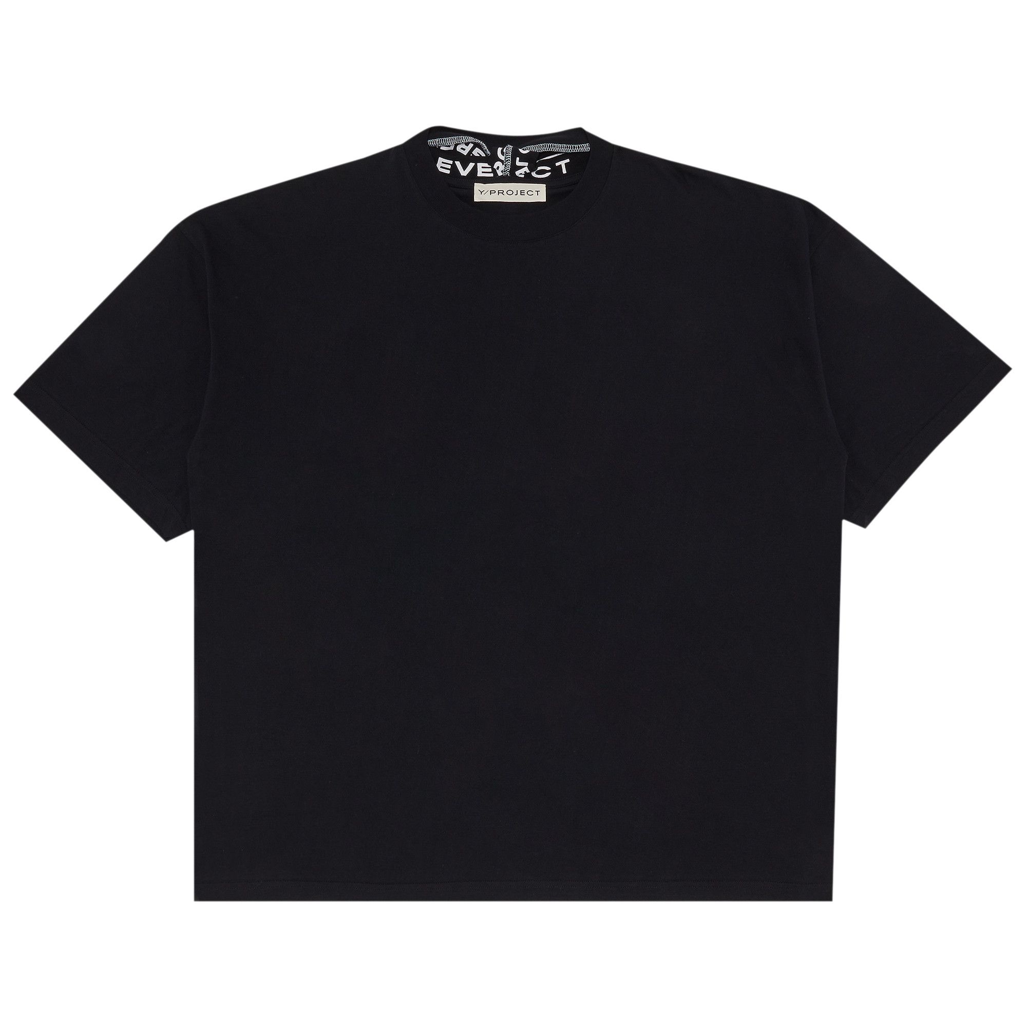 Y/Project Evergreen Triple Collar T-Shirt 'Vintage Black' - 1