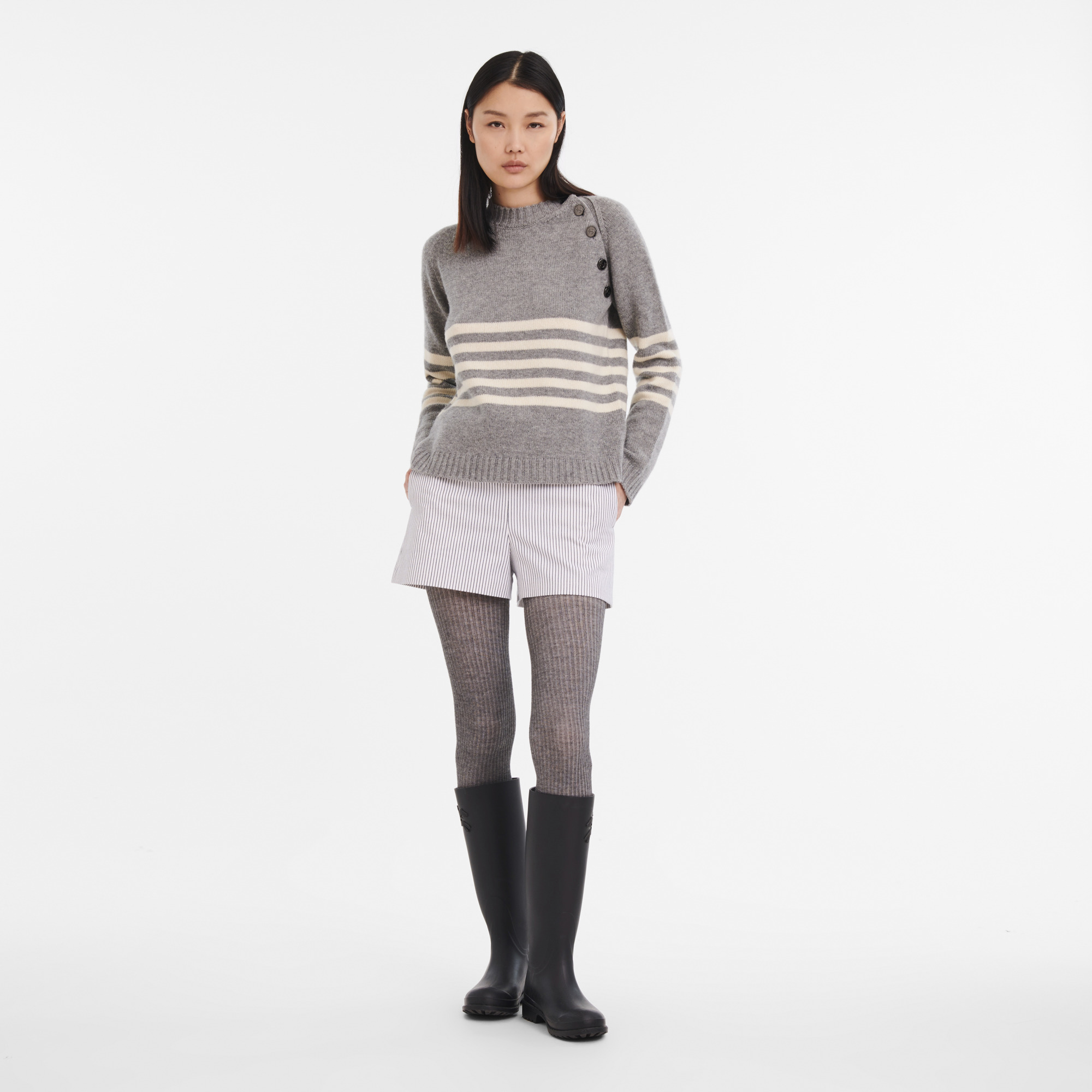 Fall-Winter 2023 Collection Sweater Grey - OTHER - 2