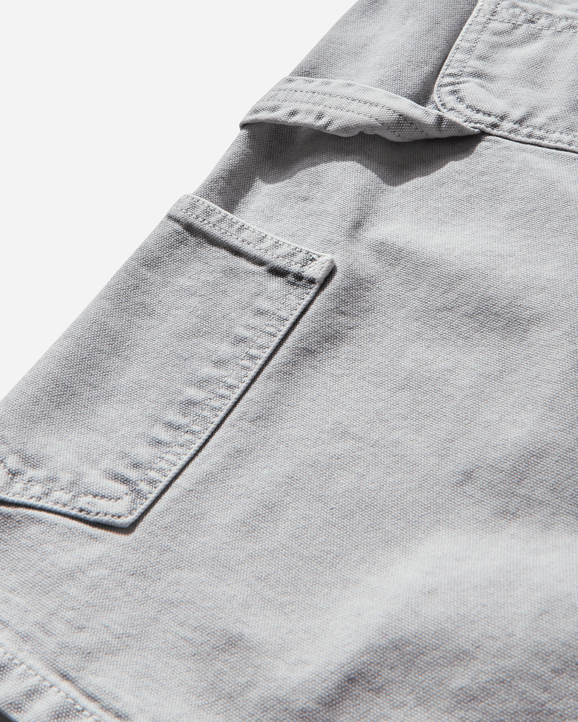 Men's Single Knee Shorts Black (Chalk Wash) - 4