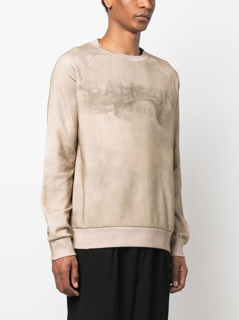 logo-print long-sleeve sweatshirt - 3