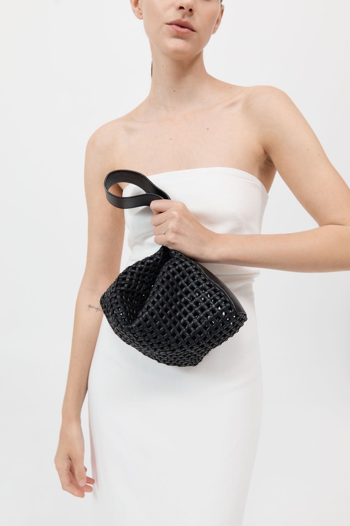 Macrame Mesh Bag - Black - 2