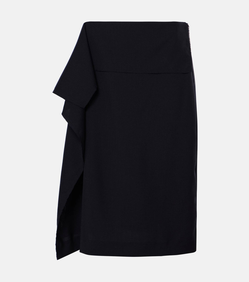 wool midi skirt - 1