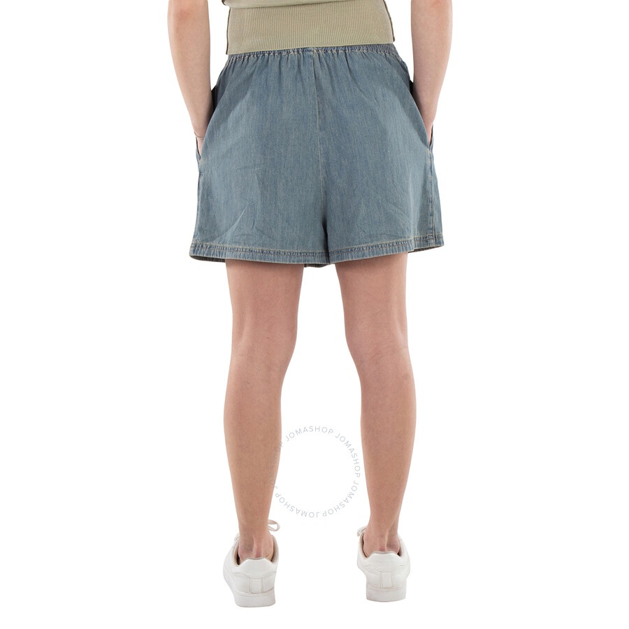 Moschino Faded Cotton Denim Shorts - 3