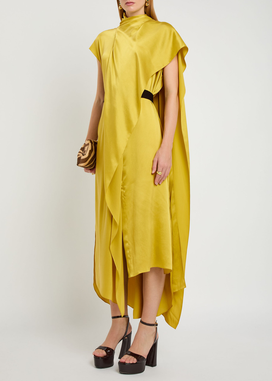 Roksanda Lysar Asymmetric Draped Silk Gown - 4
